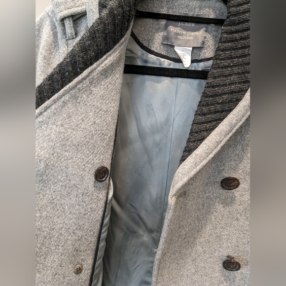 J. Crew Stadium Cloth by Nello Gori, Wool Peacoat, size 2 - Picture 6 of 7